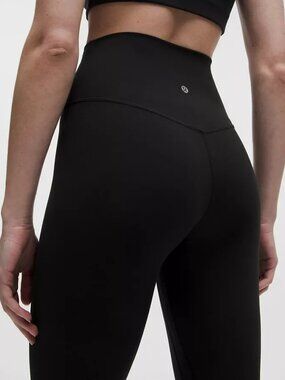 lululemon Align™ High-Rise Crop 23" Size 4 Black Excellent Condition